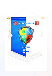 Custom personalised pennants with bespoke text and graphics